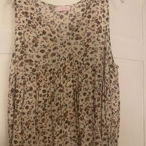 Tank flowy blouse